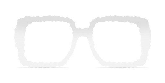 Nina Mûr Simone eyeglasses in White High Gloss — handcrafted Madrid birch wood frame