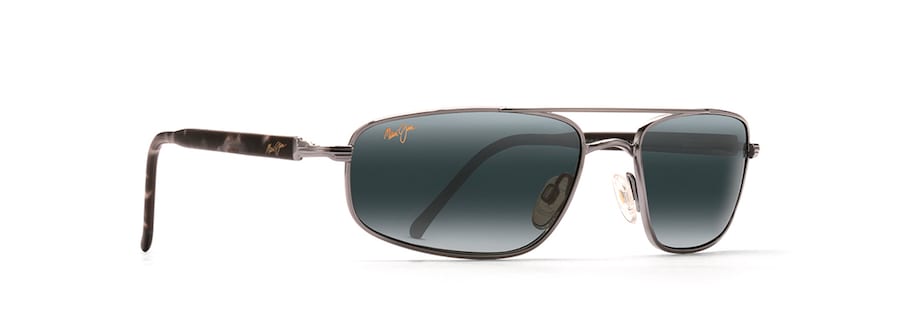Maui Jim Kahuna Sunglasses in BLACK - Angled View