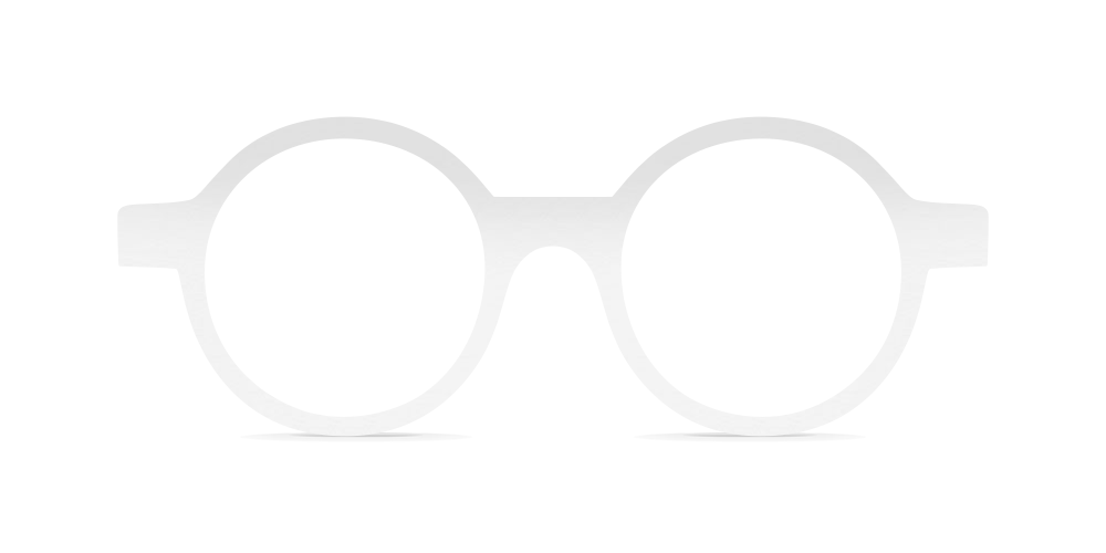 Nina Mûr Tamra eyeglasses in White High Gloss — handcrafted Madrid birch wood frame