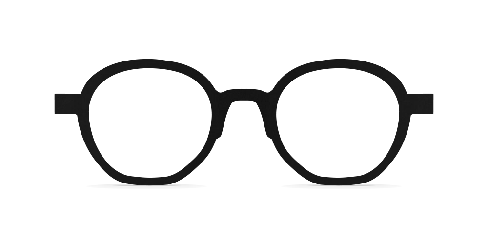 Nina Mûr Haruka eyeglasses in Black — handcrafted Madrid birch wood frame