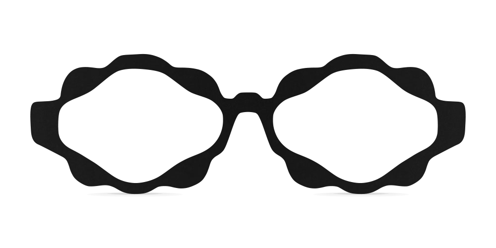 Nina Mûr Chiara eyeglasses in Black — handcrafted Madrid birch wood frame