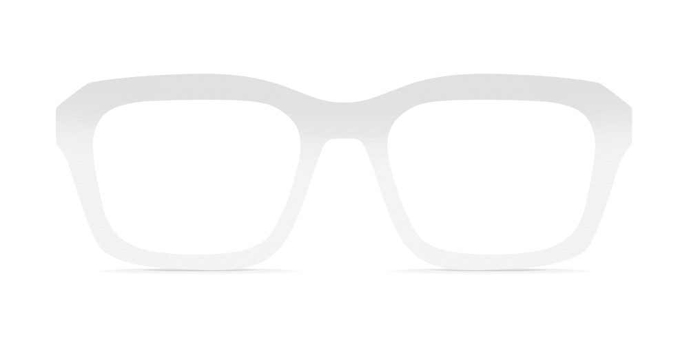 Nina Mûr Diego eyeglasses in White High Gloss — handcrafted Madrid birch wood frame