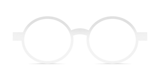 Nina Mûr Camille eyeglasses in White High Gloss — handcrafted Madrid birch wood frame