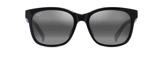 Maui Jim Owelo sunglasses in Shiny Black, front view