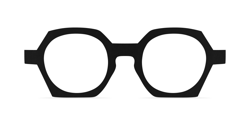 Nina Mûr Nelson eyeglasses in Black — handcrafted Madrid birch wood frame