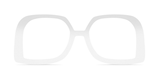 Nina Mûr Beatrice eyeglasses in White High Gloss — handcrafted Madrid birch wood frame