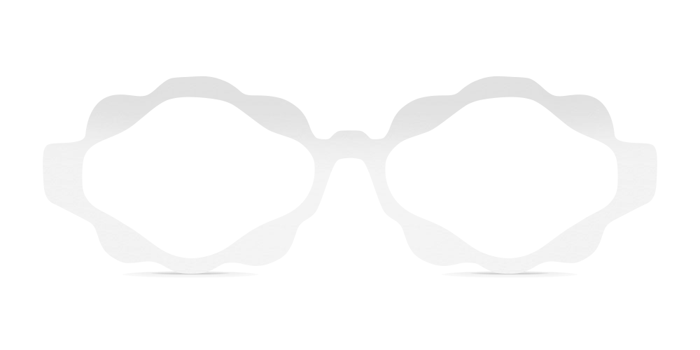 Nina Mûr Chiara eyeglasses in White High Gloss — handcrafted Madrid birch wood frame