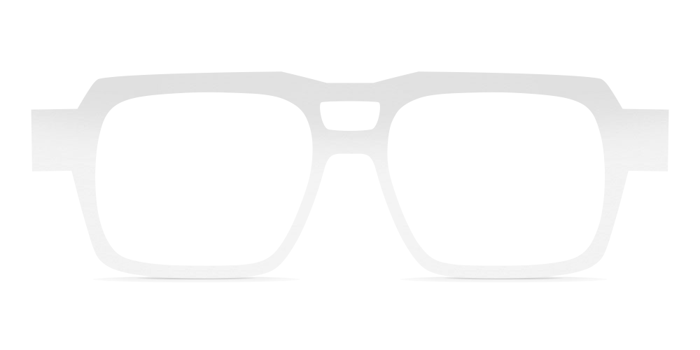 Nina Mûr Hermes eyeglasses in White High Gloss — handcrafted Madrid birch wood frame