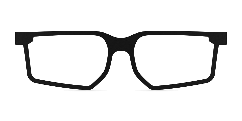 Nina Mûr Francisco eyeglasses in Black — handcrafted Madrid birch wood frame