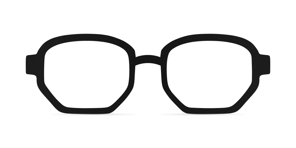Nina Mûr Paul eyeglasses in Black — handcrafted Madrid birch wood frame
