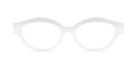 Nina Mûr Fernanda eyeglasses in White High Gloss — handcrafted Madrid birch wood frame
