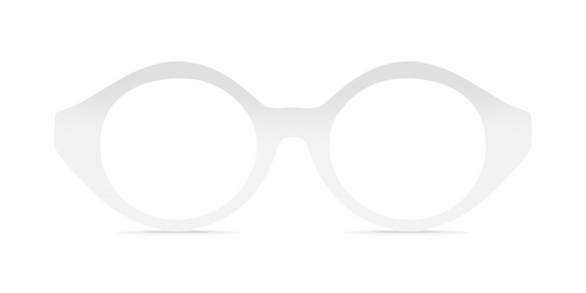 Nina Mûr Antonella eyeglasses in White High Gloss — handcrafted Madrid birch wood frame