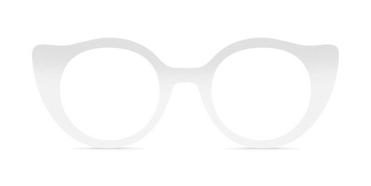 Nina Mûr Marni eyeglasses in White High Gloss — handcrafted Madrid birch wood frame