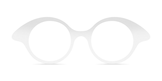 Nina Mûr Carol eyeglasses in White High Gloss — handcrafted Madrid birch wood frame