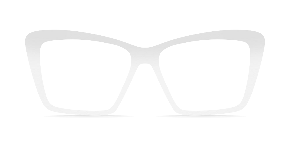 Nina Mûr Ana XL eyeglasses in White High Gloss — handcrafted Madrid birch wood frame