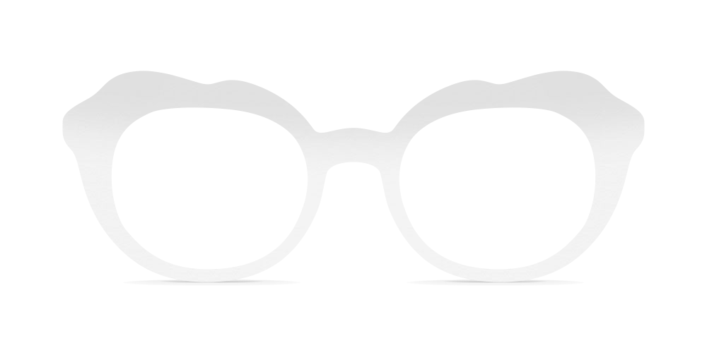 Nina Mûr Lola eyeglasses in White High Gloss — handcrafted Madrid birch wood frame