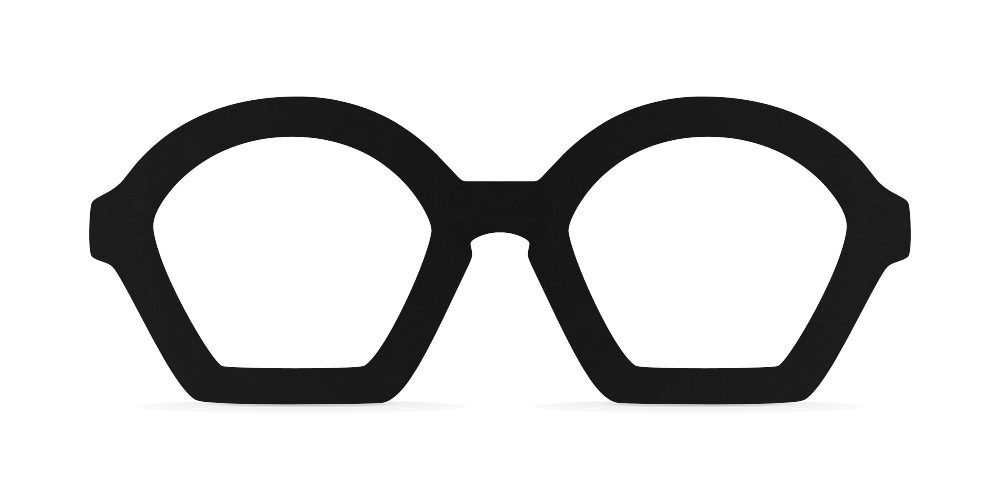 Nina Mûr Ottificio eyeglasses in Black — handcrafted Madrid birch wood frame