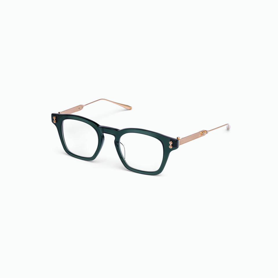 Akoni Wise Eyeglasses Deep Emerald Green Profile