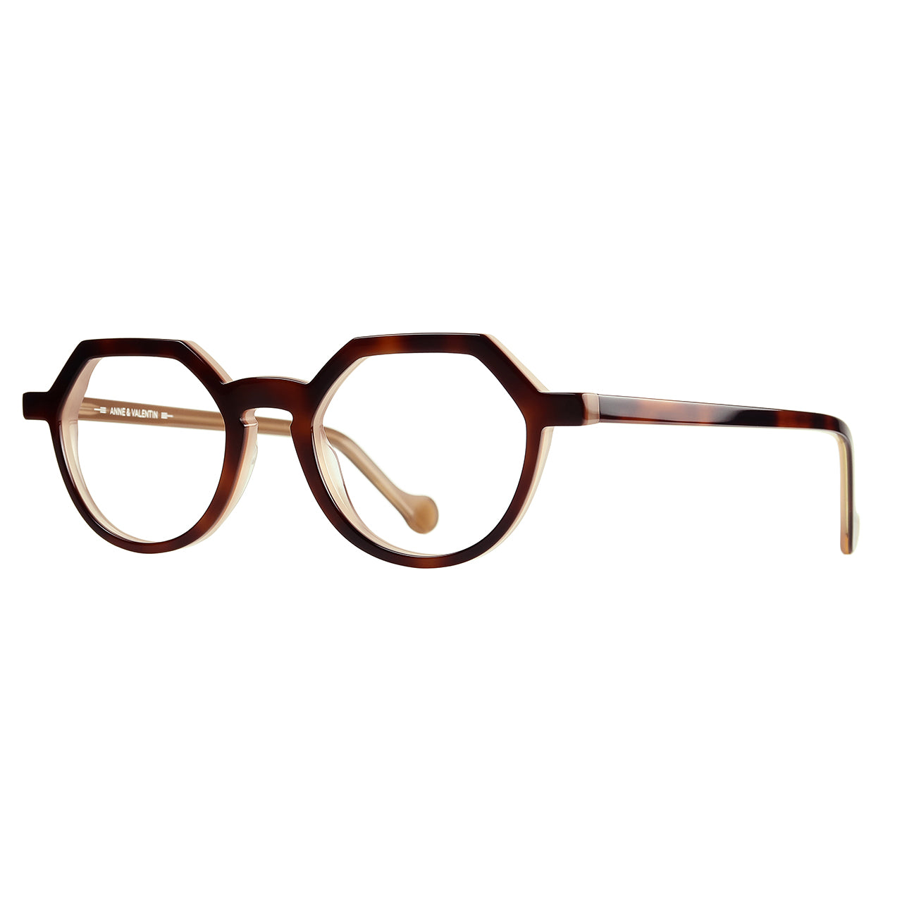Anne Et Valentin Ayo Eyeglasses Tortoise Beige 9A22 Profile