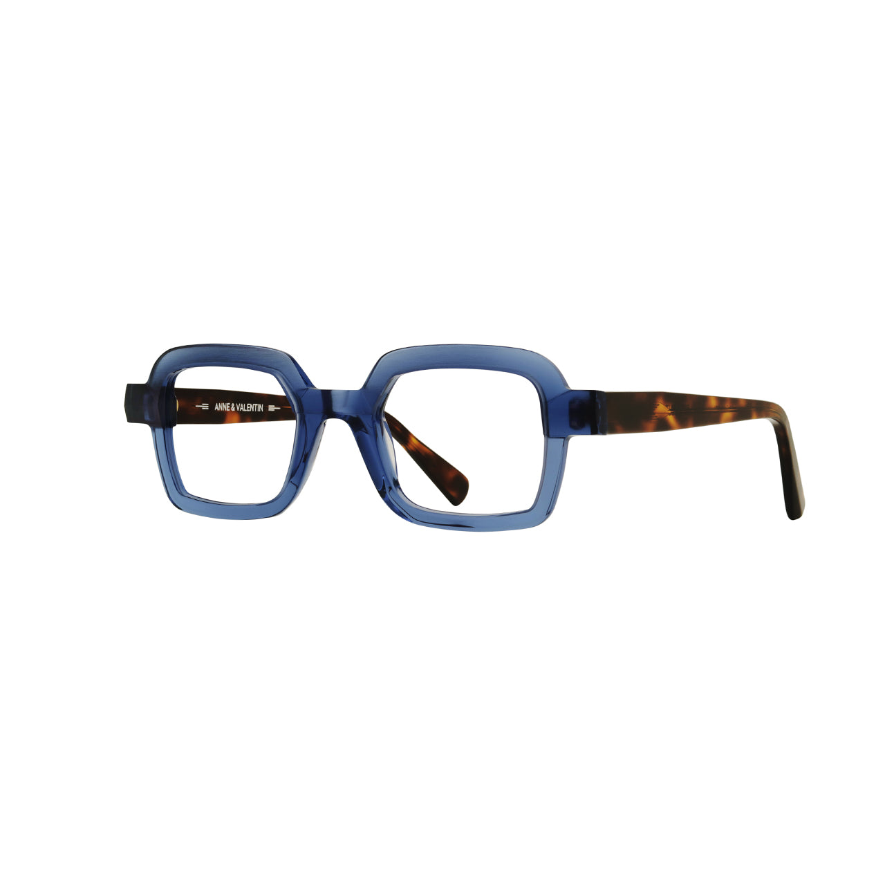 Anne Et Valentin RADIANT Eyeglasses Blue Tortoise 25A01 Side