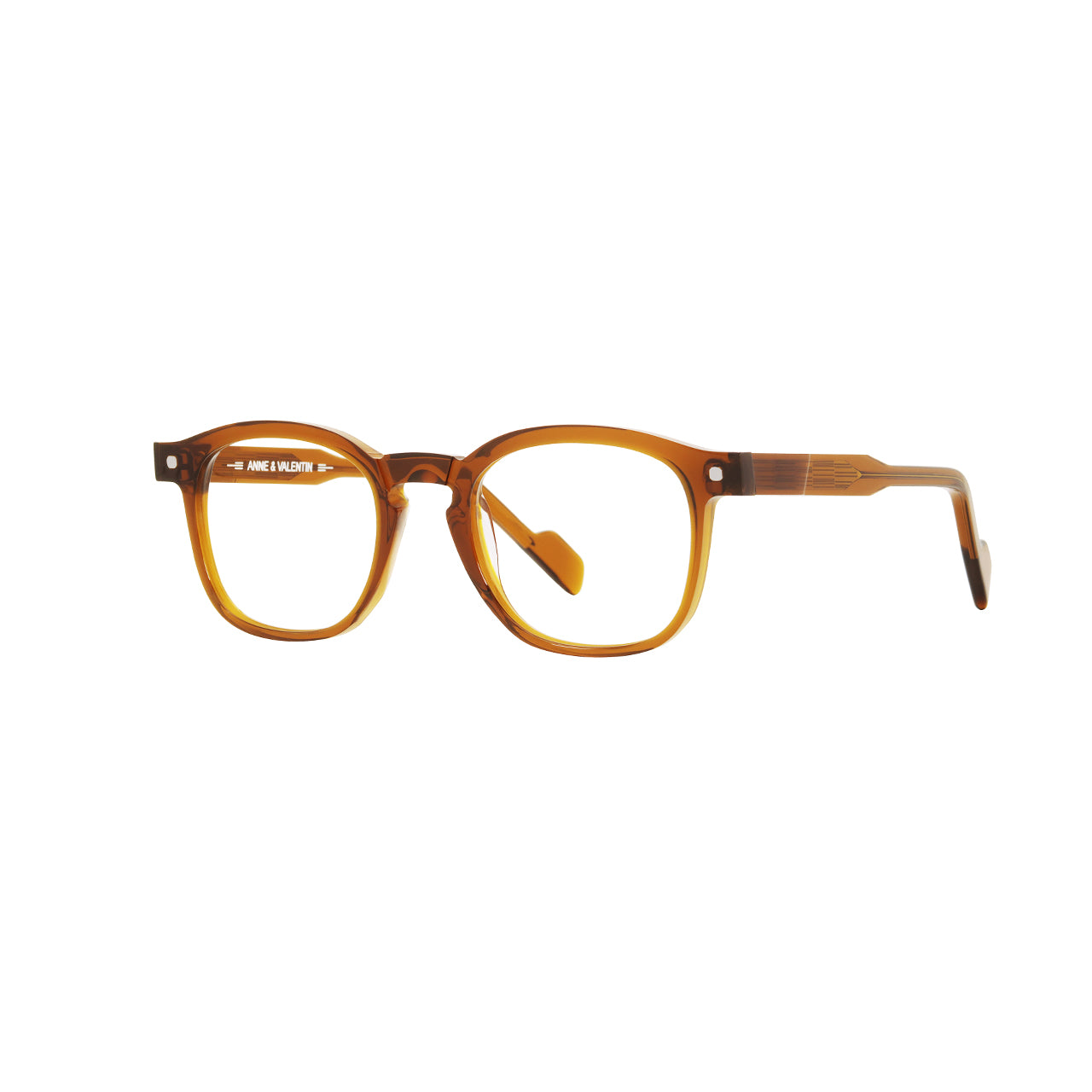 Anne et Valentin Jepense Eyeglasses Honey 26A02 Side
