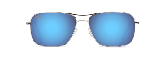 Maui Jim Wiki Wiki sunglasses in Silver - Blue Hawaii, front view