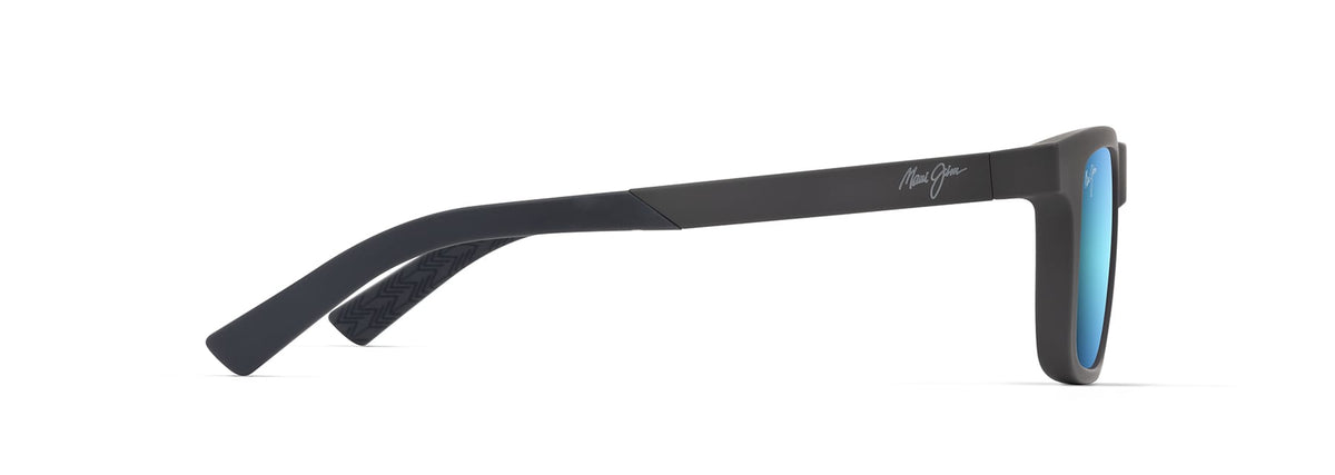 Maui Jim Moaka sunglasses in Matte Solid Grey, side view