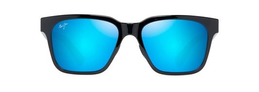 Maui Jim Punikai sunglasses in Shiny Black, front view