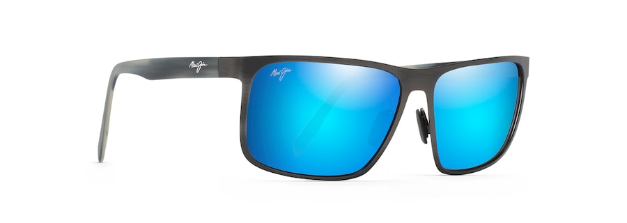Maui Jim Wana Sunglasses in GREY - Angled View