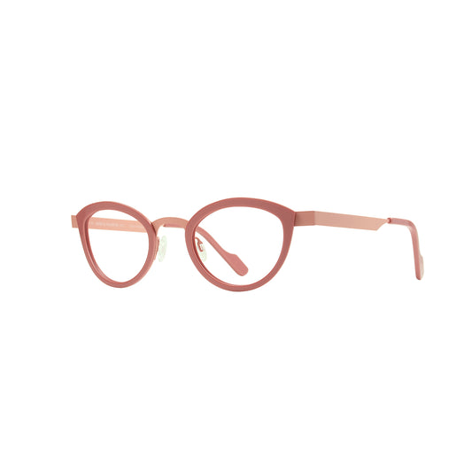 Anne Et Valentin FOSSETTE Eyeglasses Dusty Rose with Rose Gold Accents (20B28) Side