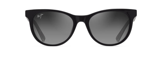 Maui Jim Lonomea sunglasses in Shiny Black, front view