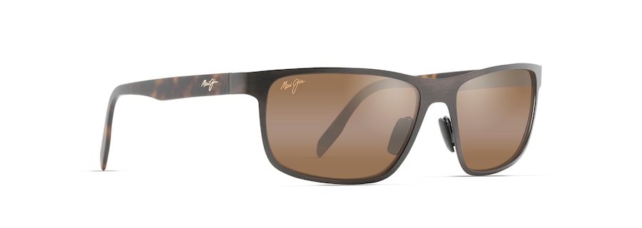 Maui Jim Anemone Sunglasses in BROWN - Angled View