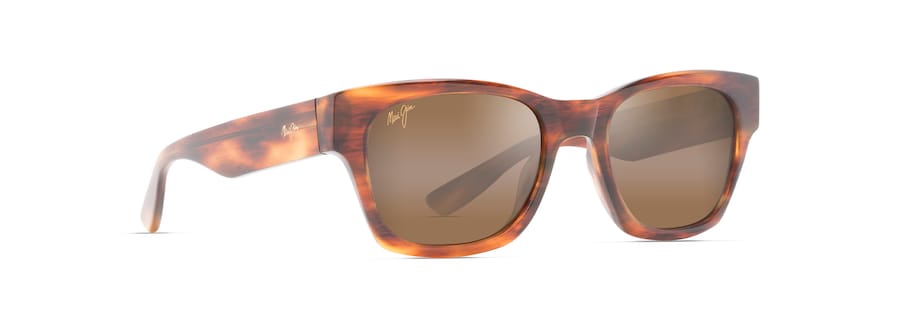 Maui Jim Valley Isle Sunglasses in BROWN - Angled View