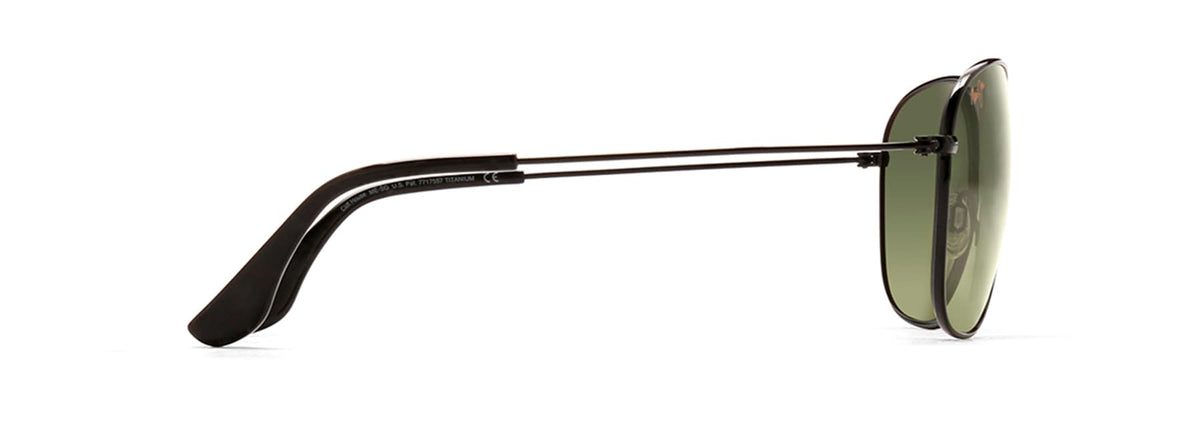 Maui Jim Cliff House sunglasses in Gloss Black, side view