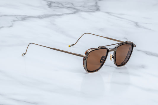 Jacques Marie Mage 1992 Ayrton Senna Sunglasses Antique Gold JMMAZ-3U Profile