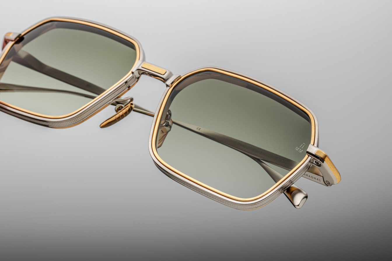 Jacques Marie Mage Admiral Sunglasses Silver JMMADM-41 Detail