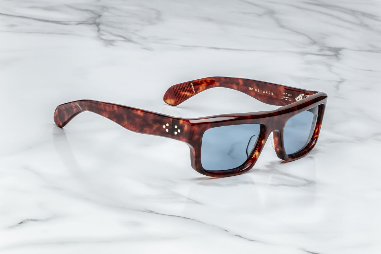 Jacques Marie Mage Cleavon 57 Sunglasses Breccia JMMVNX-7U Profile