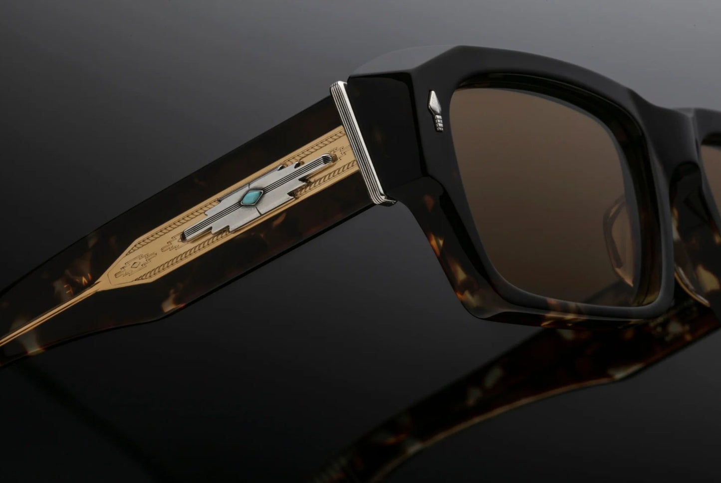 Jacques Marie Mage Dakota Last Frontier Sunglasses Dark Havana JMMDK-3T Detail