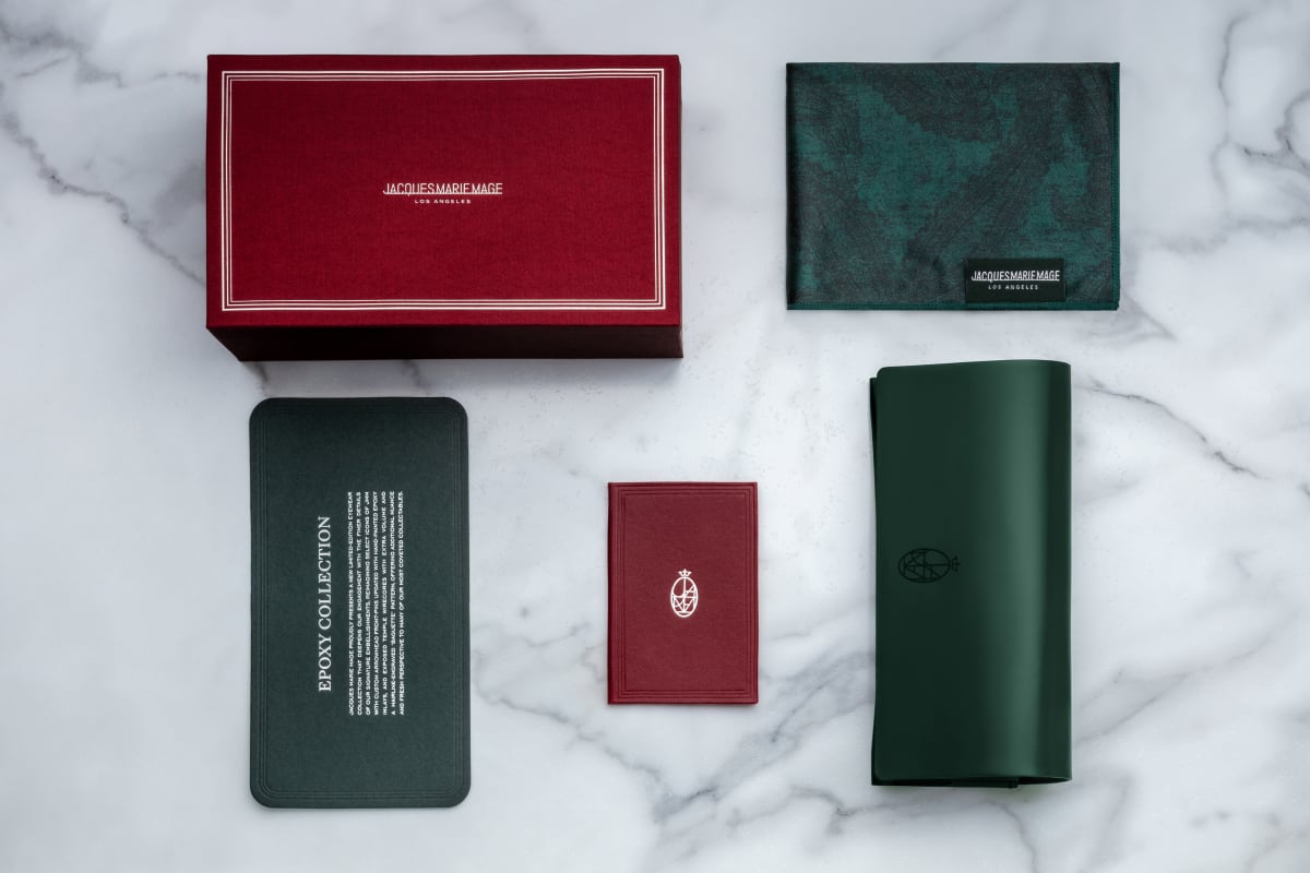 Jacques Marie Mage Epoxy Sacramento Green Case and Accessories