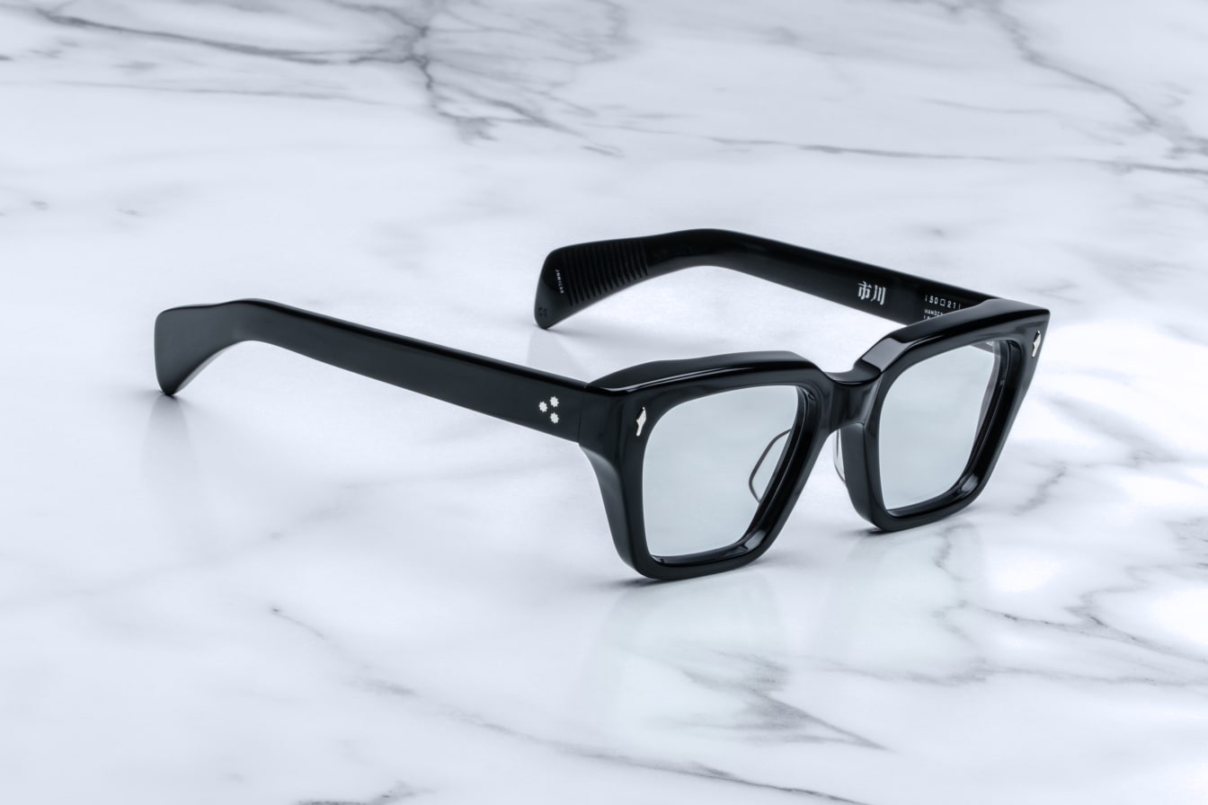 Jacques Marie Mage Ichikawa Eyeglasses Black JMMICRX-88 Profile