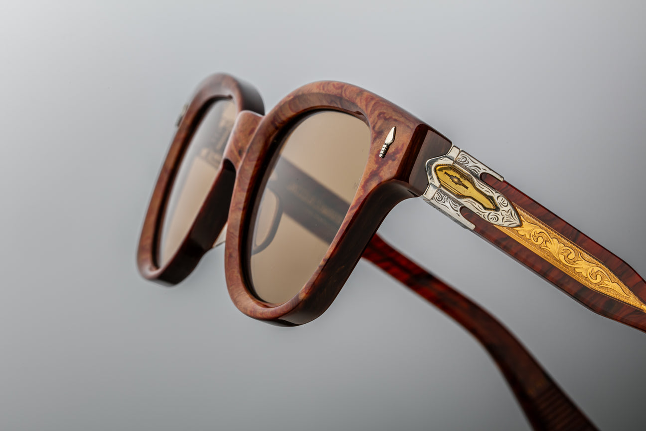 Jacques Marie Mage Mojave Last Frontier Sunglasses Burlwood JMMMJ-28 Detail