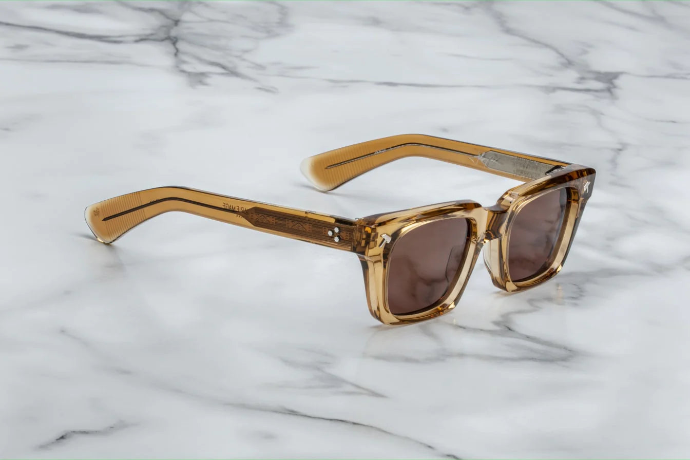 Jacques Marie Mage Quentin Johnny Cash Sunglasses Ocre JMMQU-7Y Profile
