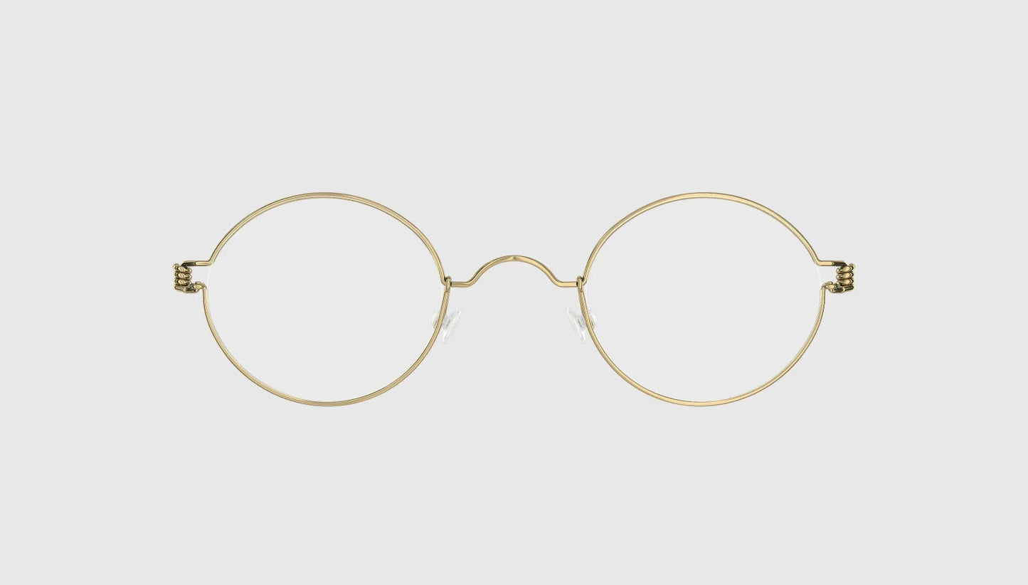 Lindberg AIR TITANIUM RIM CORONA - Regular 42 mm - 24 mm (Most Popular) / Gold - Polished -PGT - Alternate View