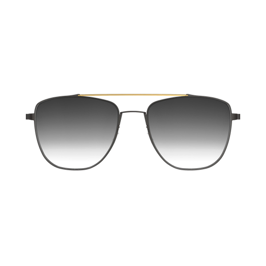LINDBERG Titanium 8910 sunglasses, Gold/Grey — front view