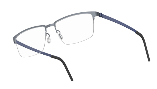 Lindberg Strip Titanium 7429 Eyeglasses Grey Navy U16 Temple 207 U13 Side