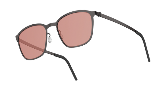 Lindberg Sun Strip 89016 Sunglasses Charcoal PU9 PU9 Temple 207 PU9 Sun Lens SL129 Blue Neon Red Side