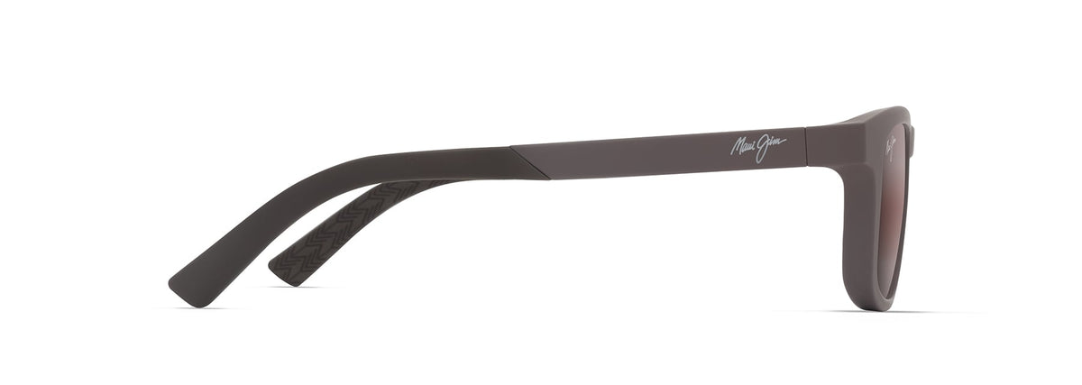 Maui Jim Aliali sunglasses in Matte Solid Brown, side view