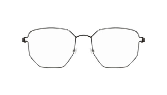 LINDBERG Air Titanium Rim Esben — Black — titanium eyeglasses — front view — official product render