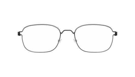 LINDBERG Air Titanium Rim Mars — Black — titanium eyeglasses — front view — official product render