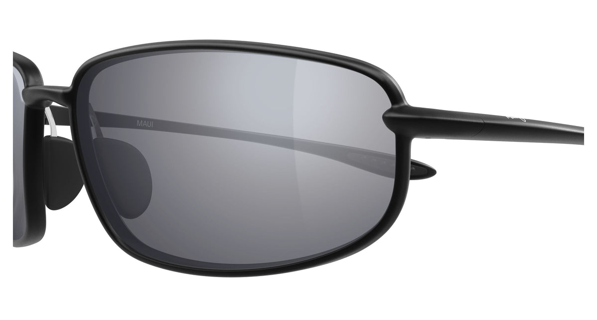 Maui Jim Ho'okipa R Lite sunglasses in Matte Metallic Black, side view